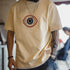 Retro Guardian Eye Embroidered T-Shirt – Men’s 300g Heavy Cotton Summer Tee